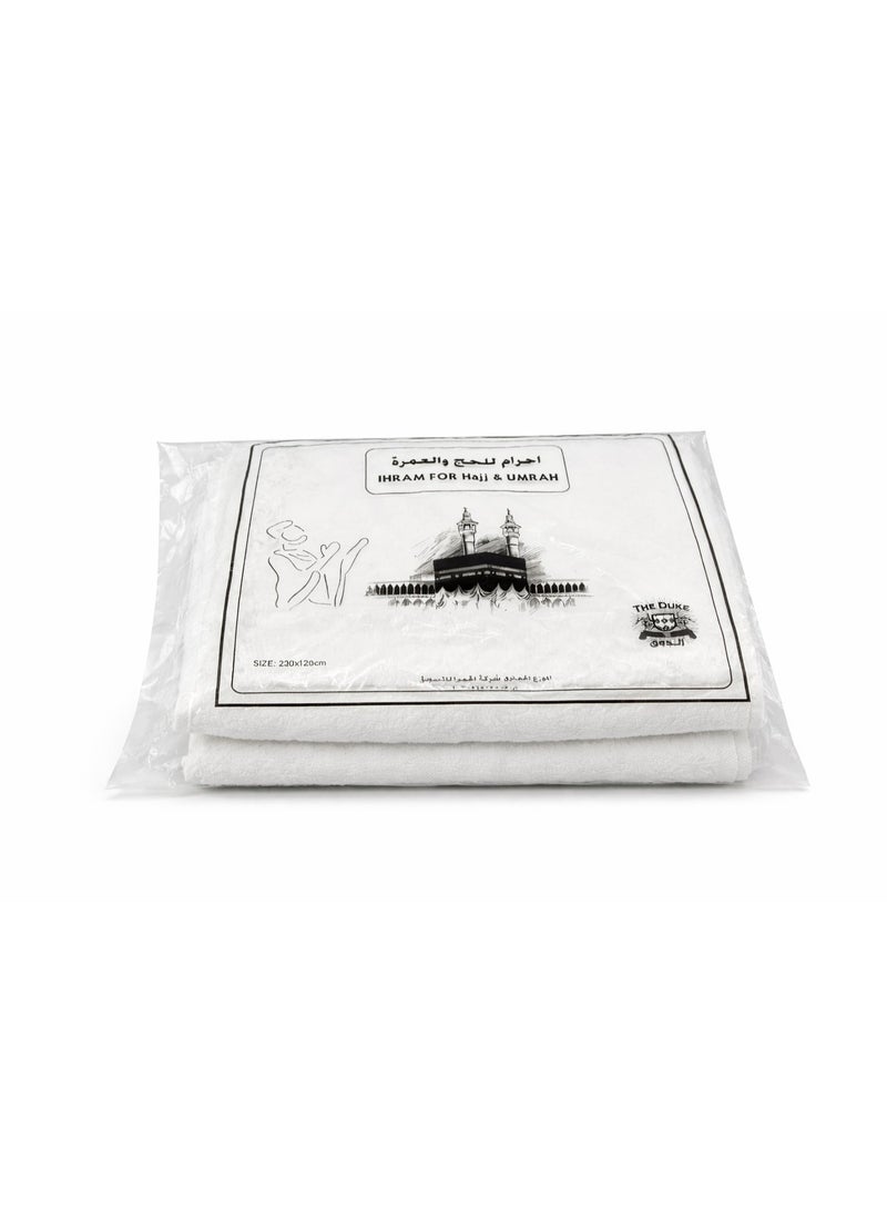 The Duke Ihram Hajj & Umrah (230×125) Sweat Absorbing Cloth - Image 2